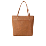 Tan Textured Tote Bag